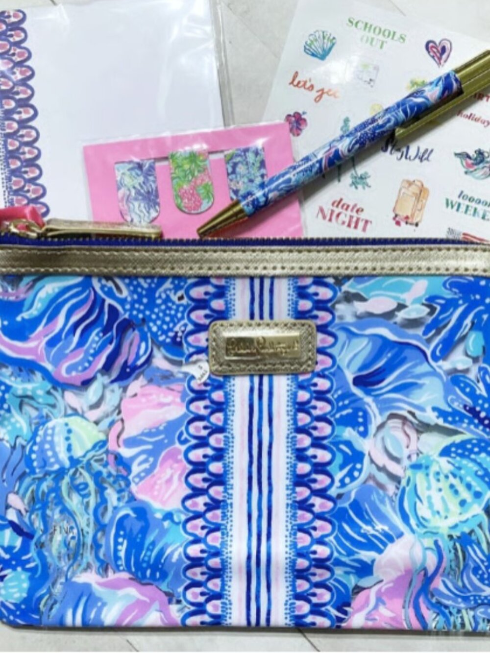 NWT Lilly Pulitzer Agenda Accessories Pack